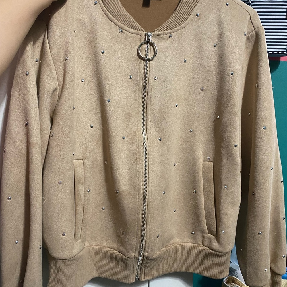 Beige Sweater great for fresh outdoor walk at night